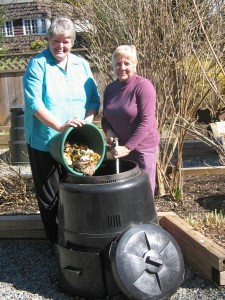 Kelli Speirs & Joy Gallop with Composter - 2006