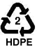 HDPE - #2 Plastics Graphic